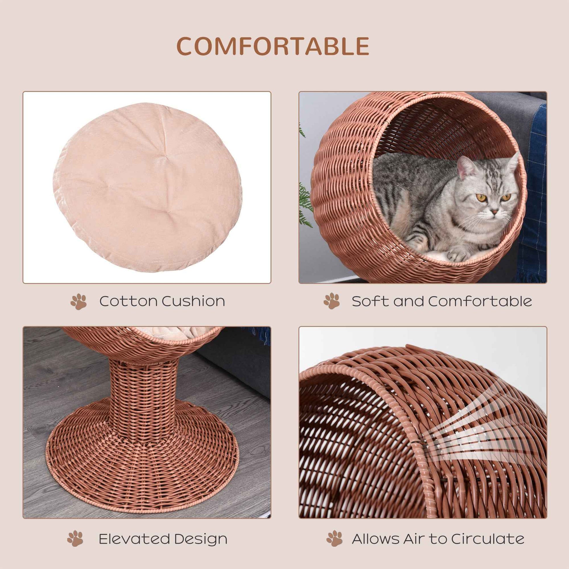 CozyNest Rotating Cat Pod™
