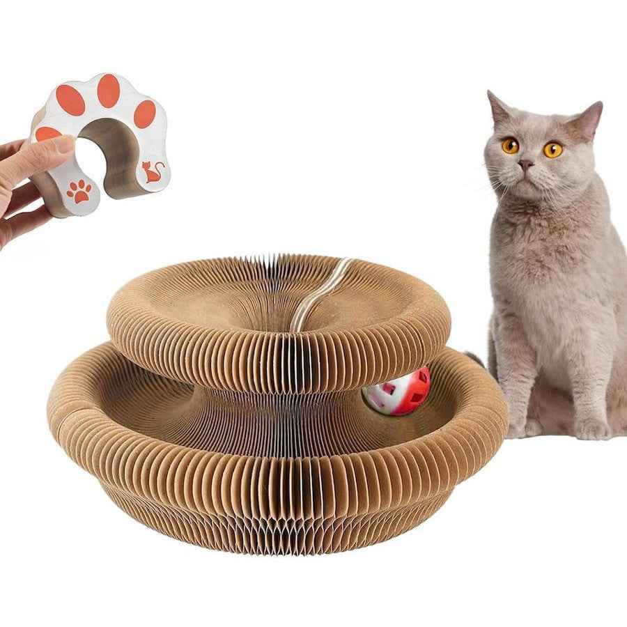 Magical Folding Cat Scratcher Toy