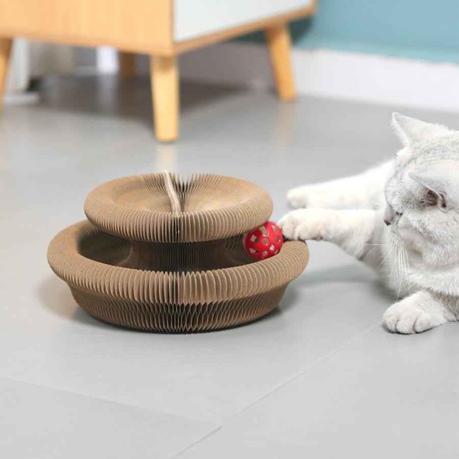 Magical Folding Cat Scratcher Toy