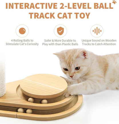 Two-Layer Sisal Cat Scratching Post Toy