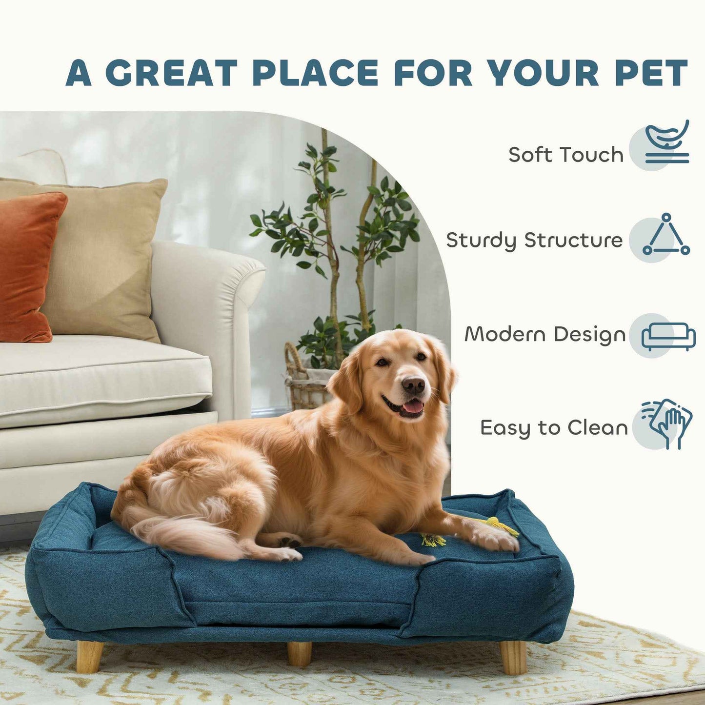 LuxePaw Raised Dog Sofa™