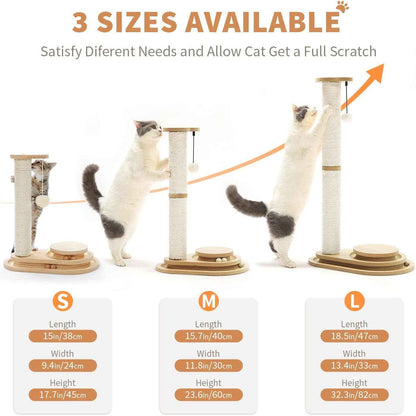 Two-Layer Sisal Cat Scratching Post Toy