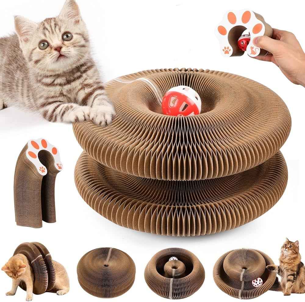 Magical Folding Cat Scratcher Toy