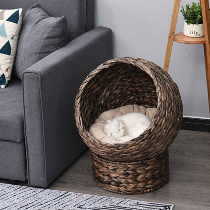 CozyWeave Rotating Cat Egg Chair™