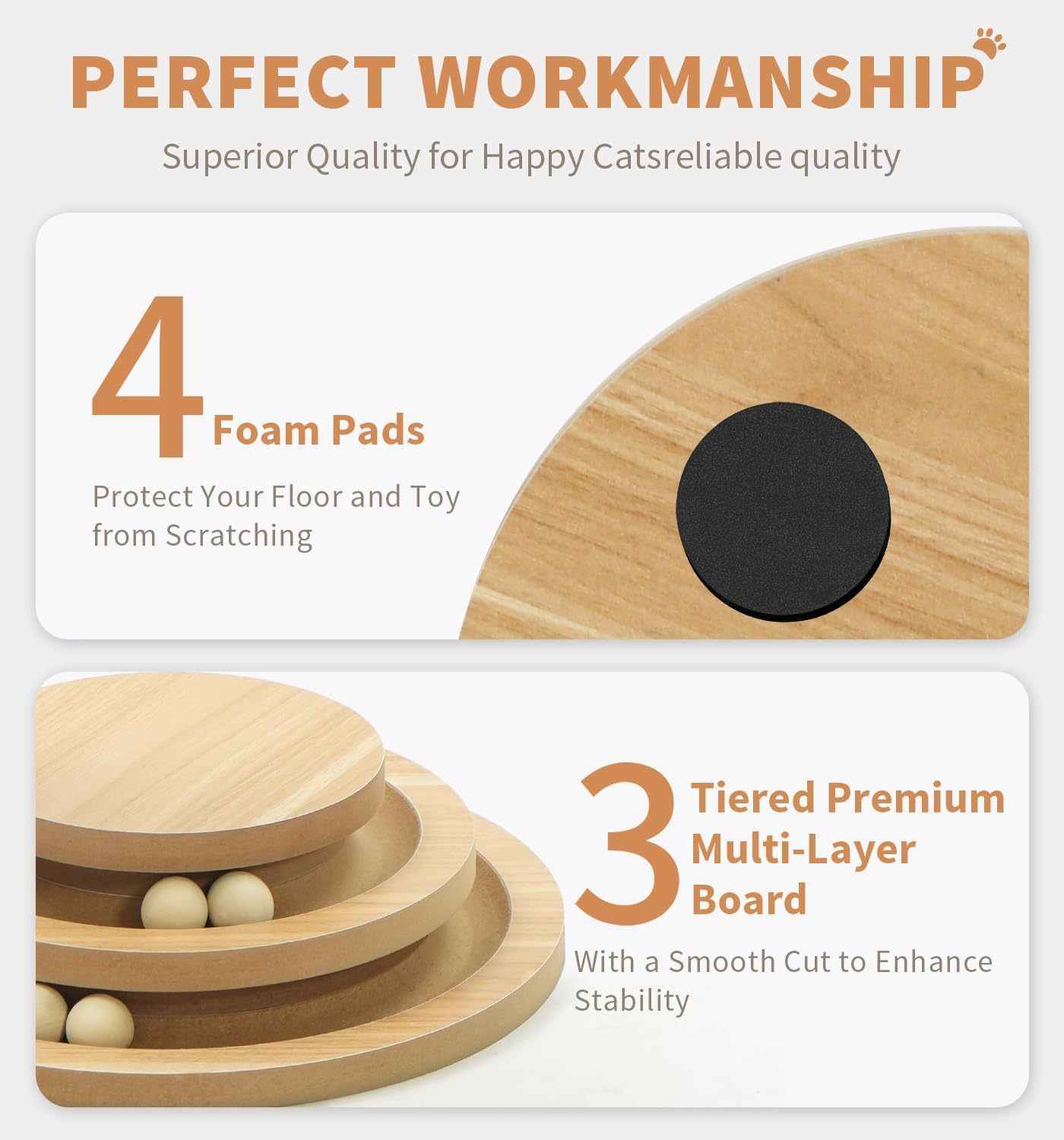 Two-Layer Sisal Cat Scratching Post Toy