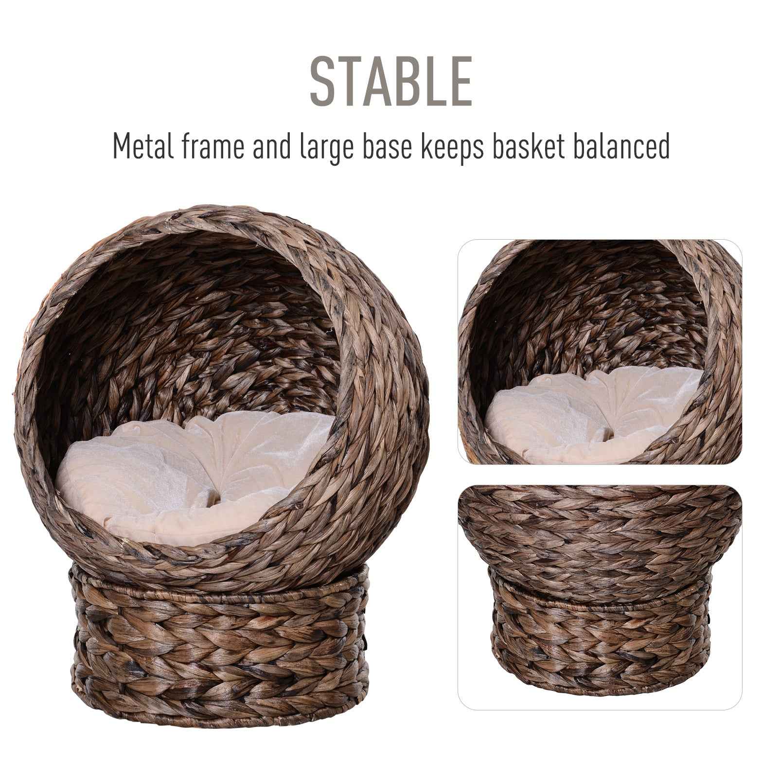 CozyWeave Rotating Cat Egg Chair™